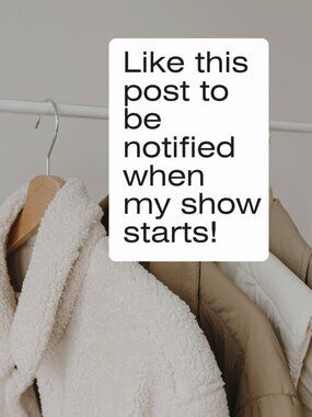 Like this listing to be notified when I am going LIVE!
